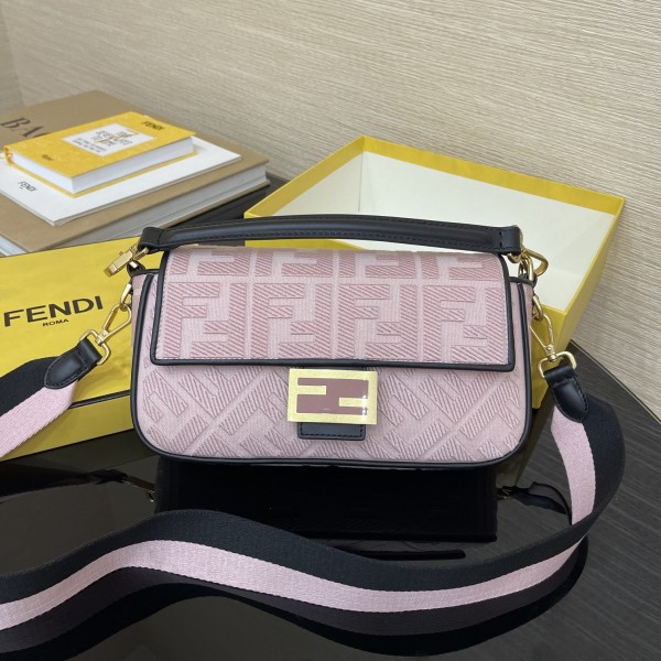 FENDI Medium 2020 Latest Baguette Denim F Logo Collection